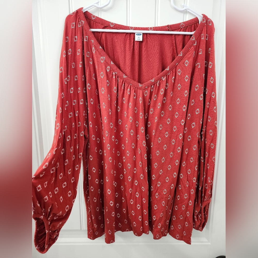 Old Navy Women's Orange Shirt Top Size XXL